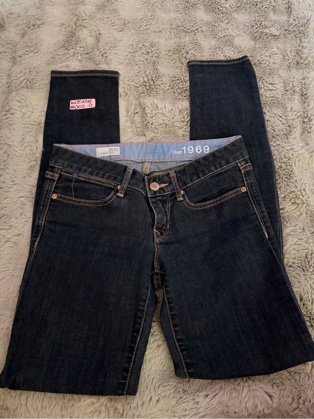 GAP 1969 Women's Dark Indigo Skinny Jeans